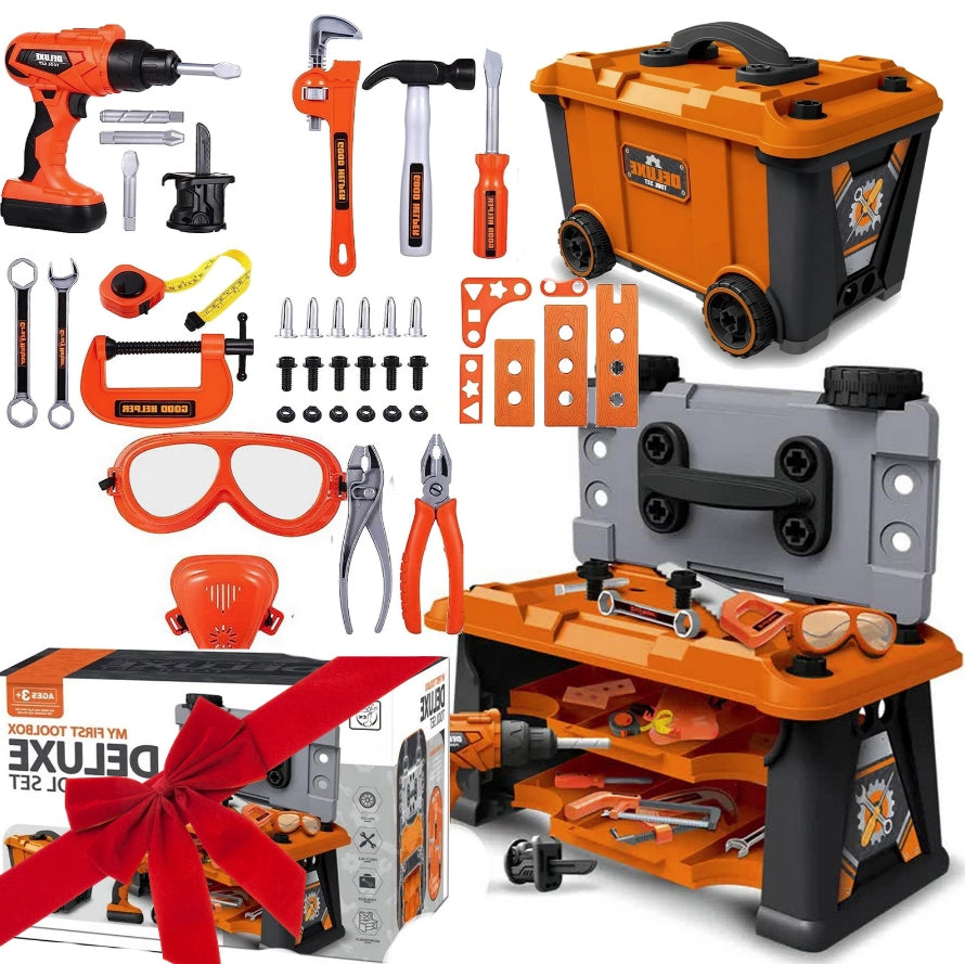 DIY Tool Set Workshop Box Battery Operated Drill