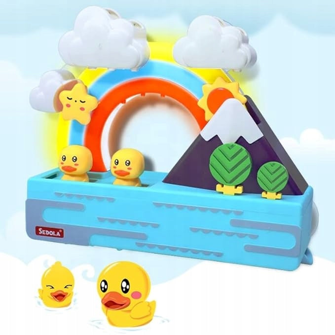 DIY Water Spray Bath Toy Set, Rainbow Duck Track Manufacturer code 8366-38A