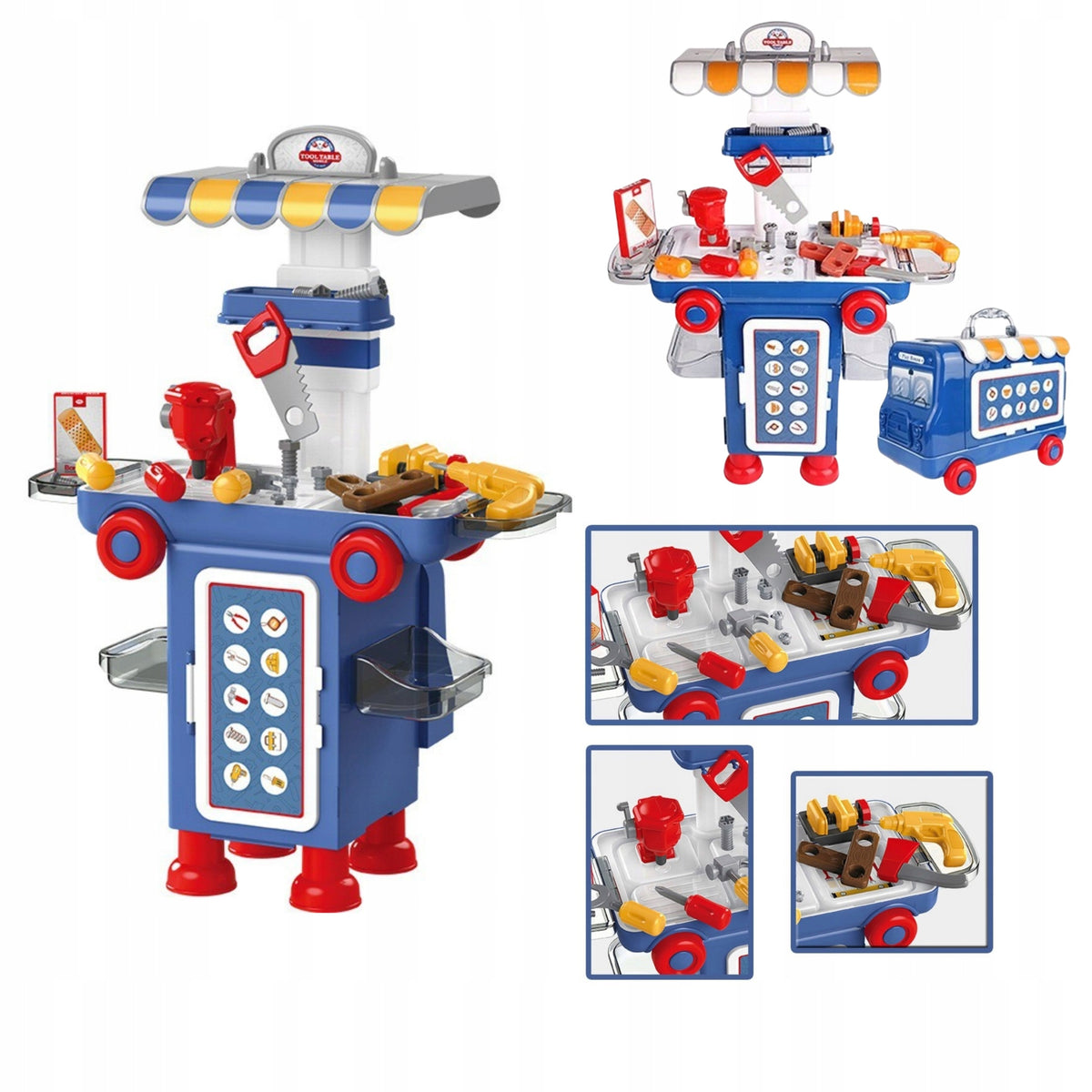 DIY tool set toy gift workshop suitcase 2in1 40 el.