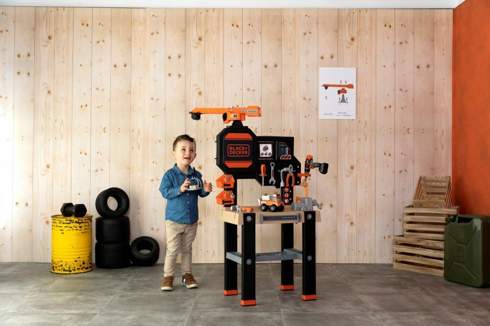 DIY workshop Smoby with crane and tools 94 elements Manufacturer code 360731
