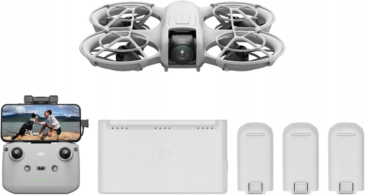 DJI Neo Fly More Combo mini drone 4K UHD 135g RC-N3 3 batteries