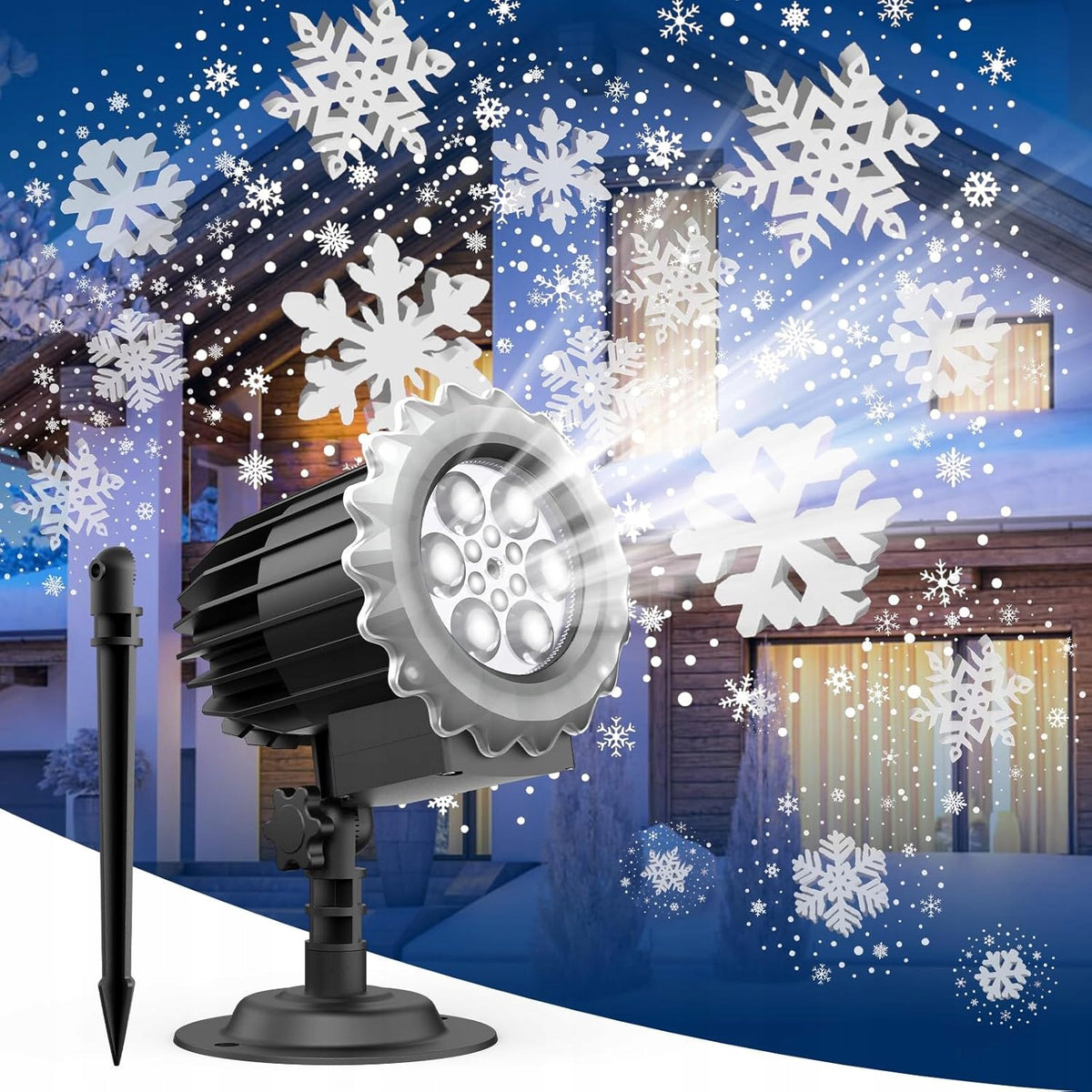 DO SDJ LED SNOW PROJECTOR 9W IP45 CHRISTMAS OUTDOOR