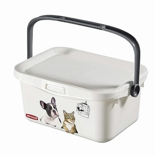 DOG AND CAT FOOD CONTAINER 3L CURVER WHITE HOLDER FOR HOME