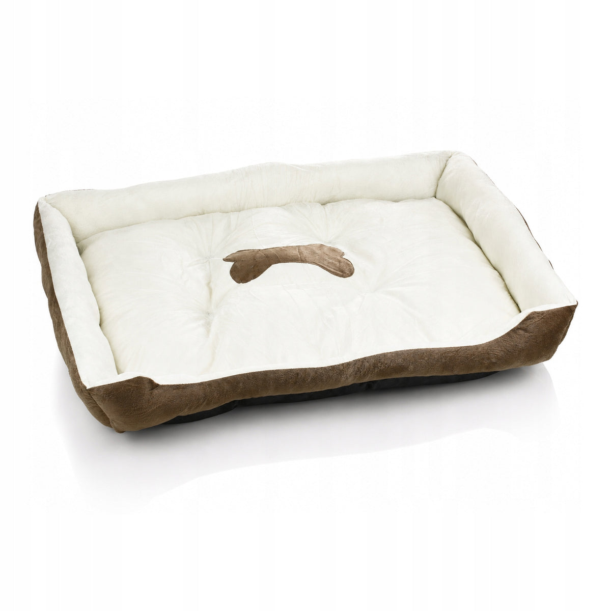 DOG BED COUCH PLAYPEN PILLOW SOFT 90x70cm XXXL Manufacturer code PET-B02XXXL-BR+W