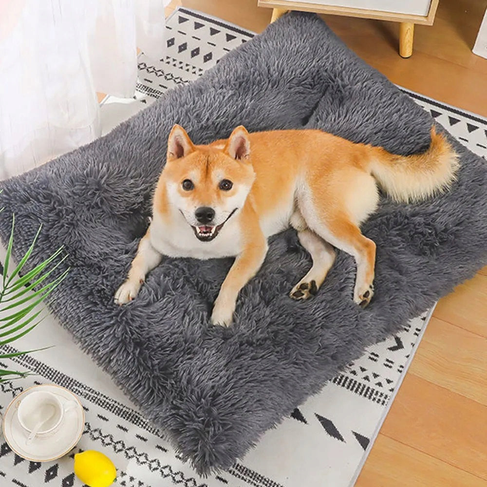 DOG BED SOFT HAIRY LARGE PLUSH SHAGGY BED 120x70 CM EAN (GTIN) 5902340686522