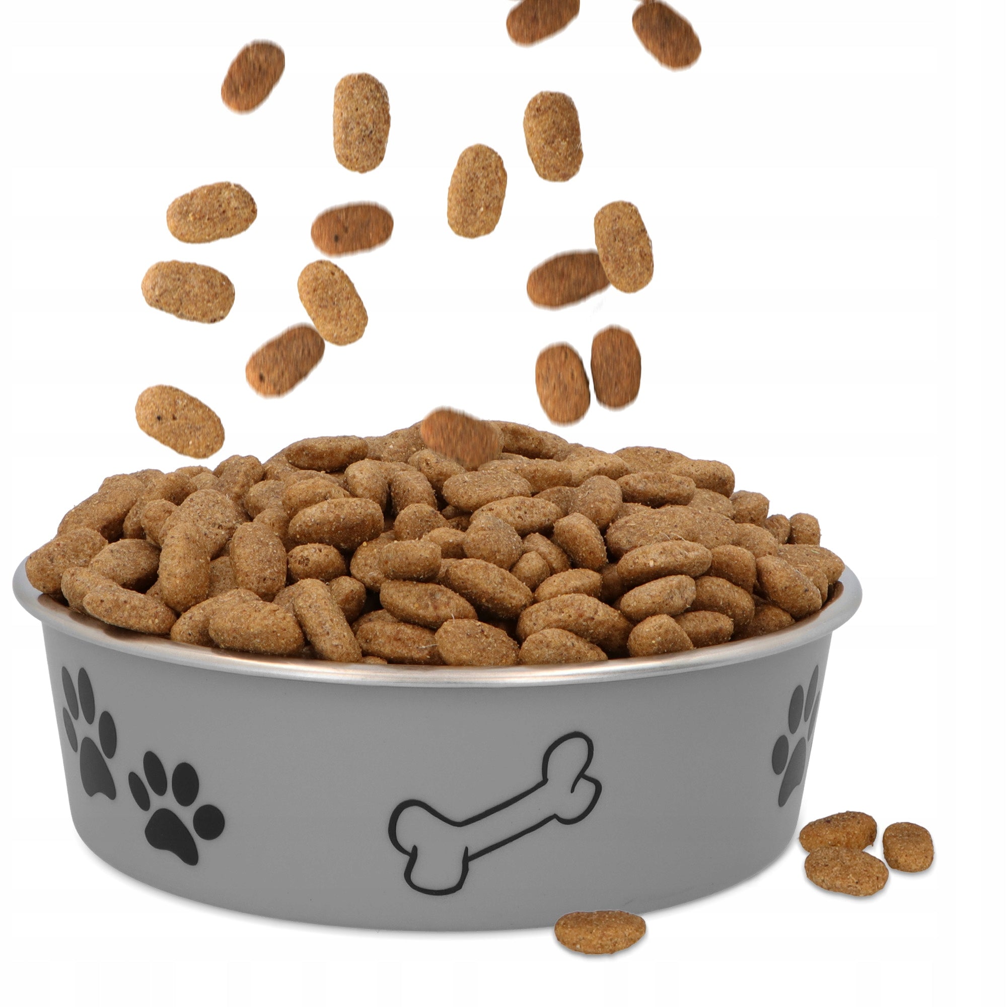 DOG BOWL 0,7 Bowl Metal Steel STAINLESS WATER FOOD Large Dog 4D Packaging status original