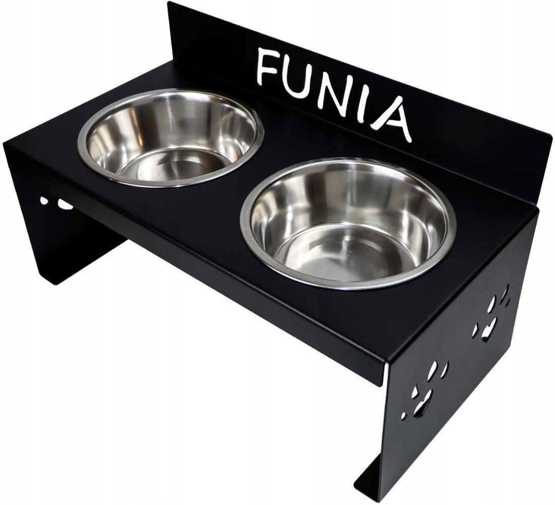 DOG BOWL DOUBLE RACK METAL LARGE WITH NAME 2 x 1,8L MANUFACTURER Brand no brand