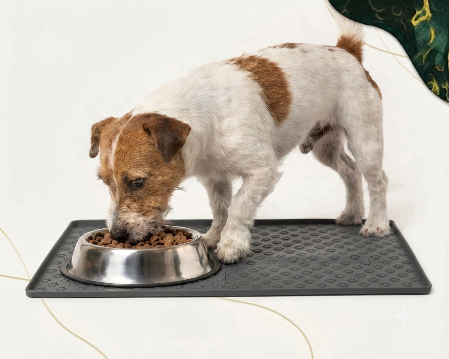 DOG BOWL PAD NON-SLIP SILICONE PROTECTIVE MAT 48x30cm Packaging status original