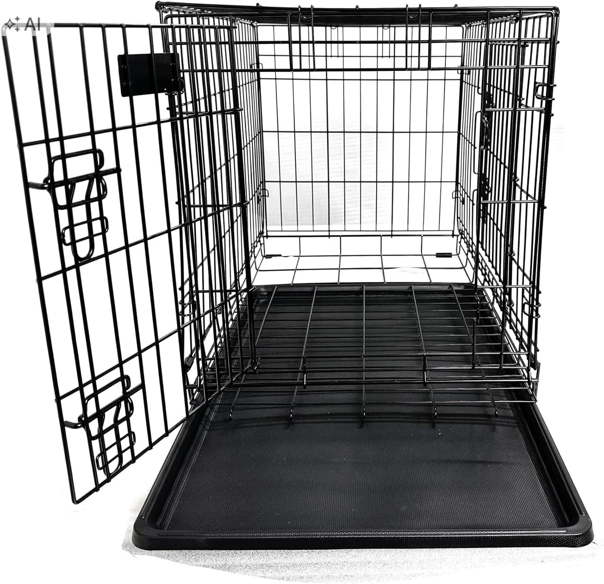 DOG CAGE PET TRANSPORTER metal with tray 60 / 42,5 / 49cm Packaging status original