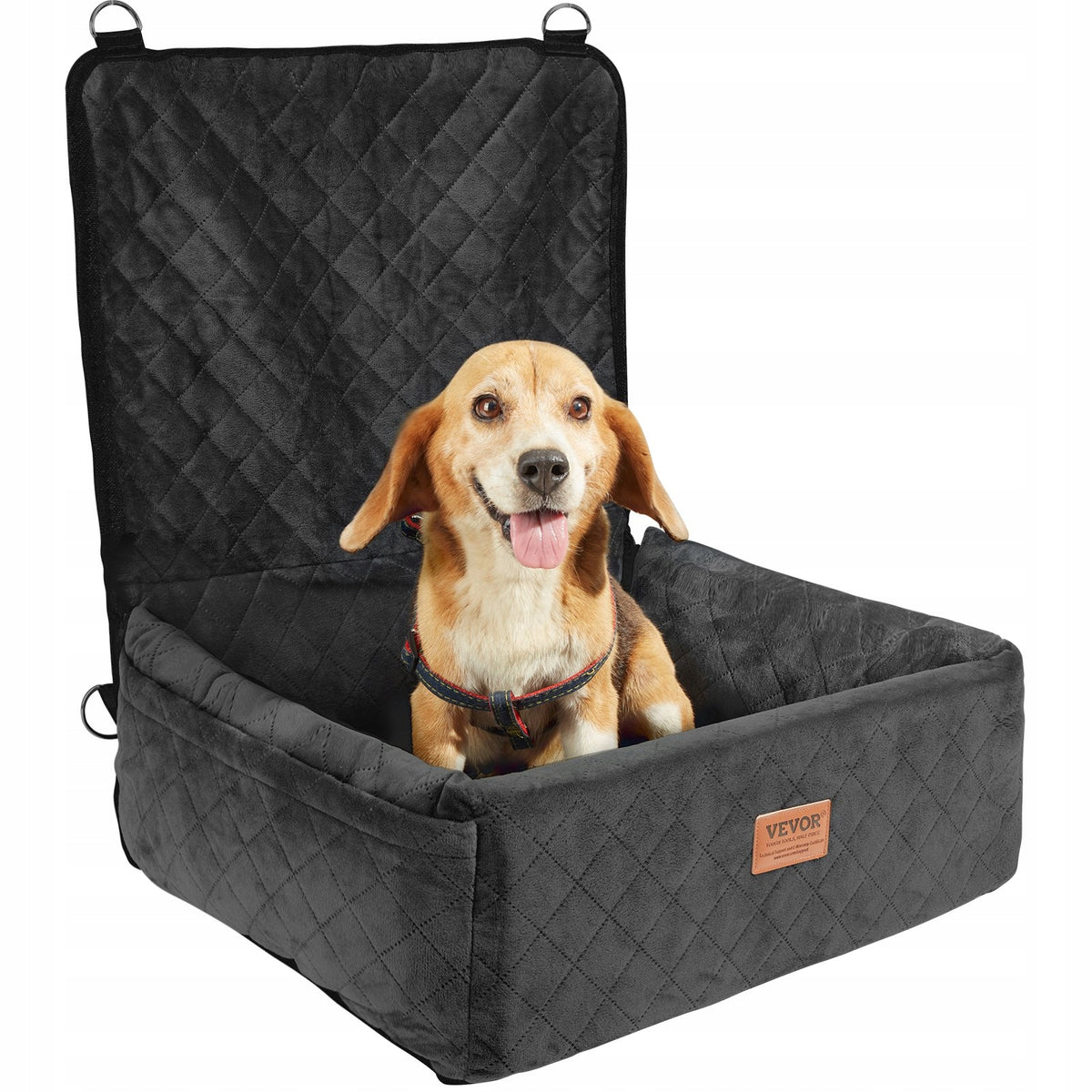 DOG CAR SEAT FRONT/ REAR BLACK 600 X 500 X 670MM, 18 KG