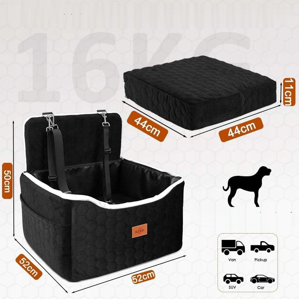DOG CAR SEAT UP TO 16 KG REMOVABLE WASHABLE UNIVERSAL FOAM Packaging status original
