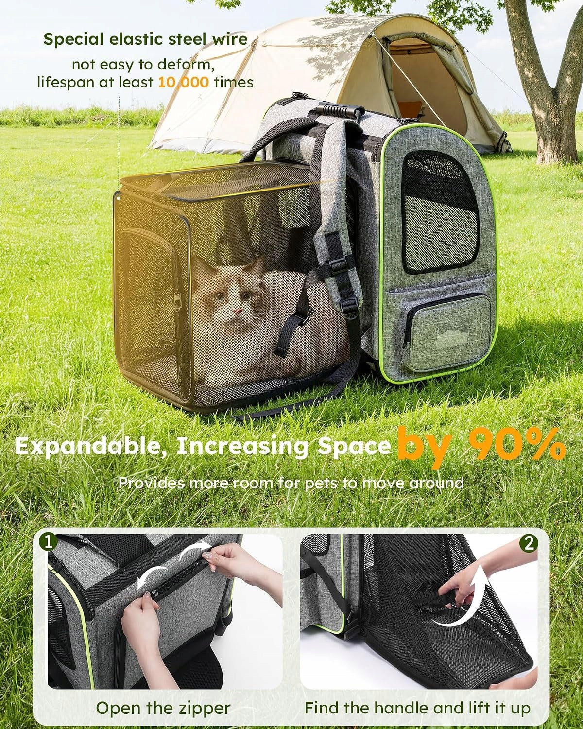 DOG CAT BACKPACK EXPANDABLE LARGE BREATHABLE RETRACTABLE BACK Manufacturer code PLECAK DLA KOTA NOSIDEŁKO TRANSPORTOWE R
