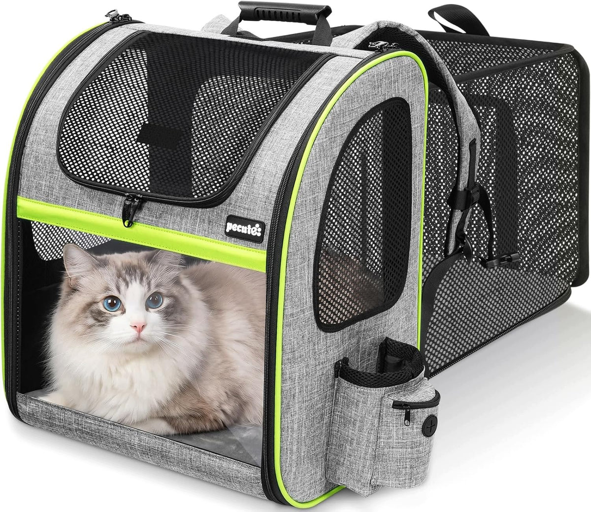 DOG CAT BACKPACK EXPANDABLE LARGE BREATHABLE RETRACTABLE BACK