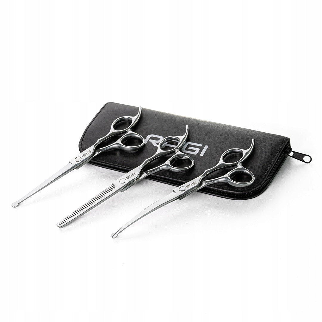 DOG CUTTING SCISSORS DOG HAIRDRESSER Set for Clipping in Case Medical device no