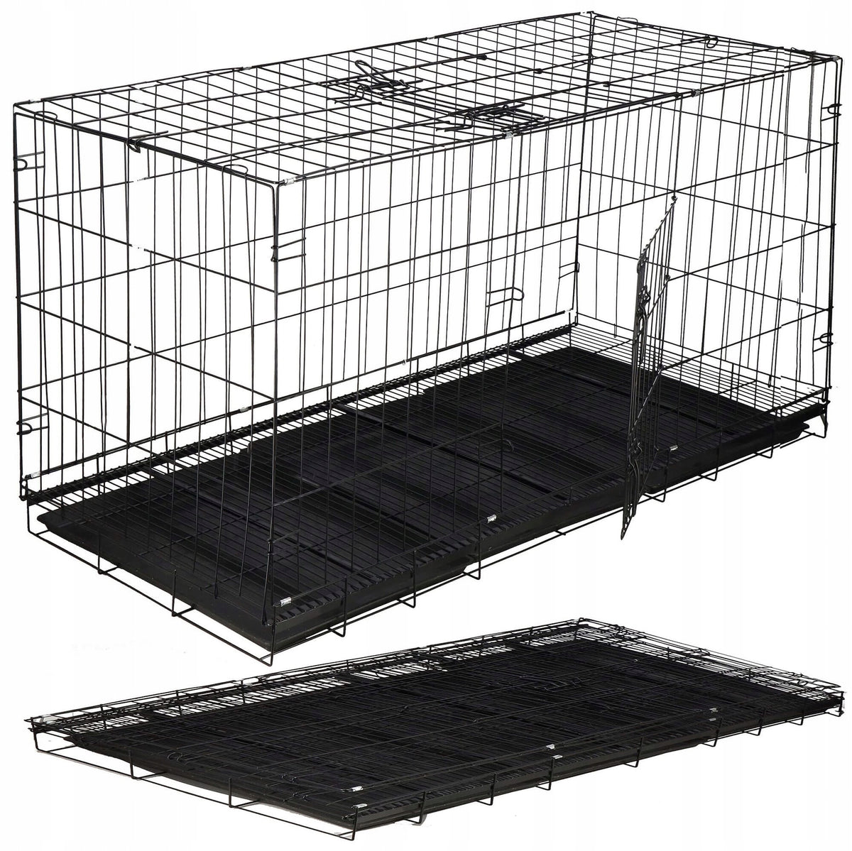 DOG FARM PUPPIES PLAYPEN CATWALK CAGE 130x60x70 FOLDING LARGE