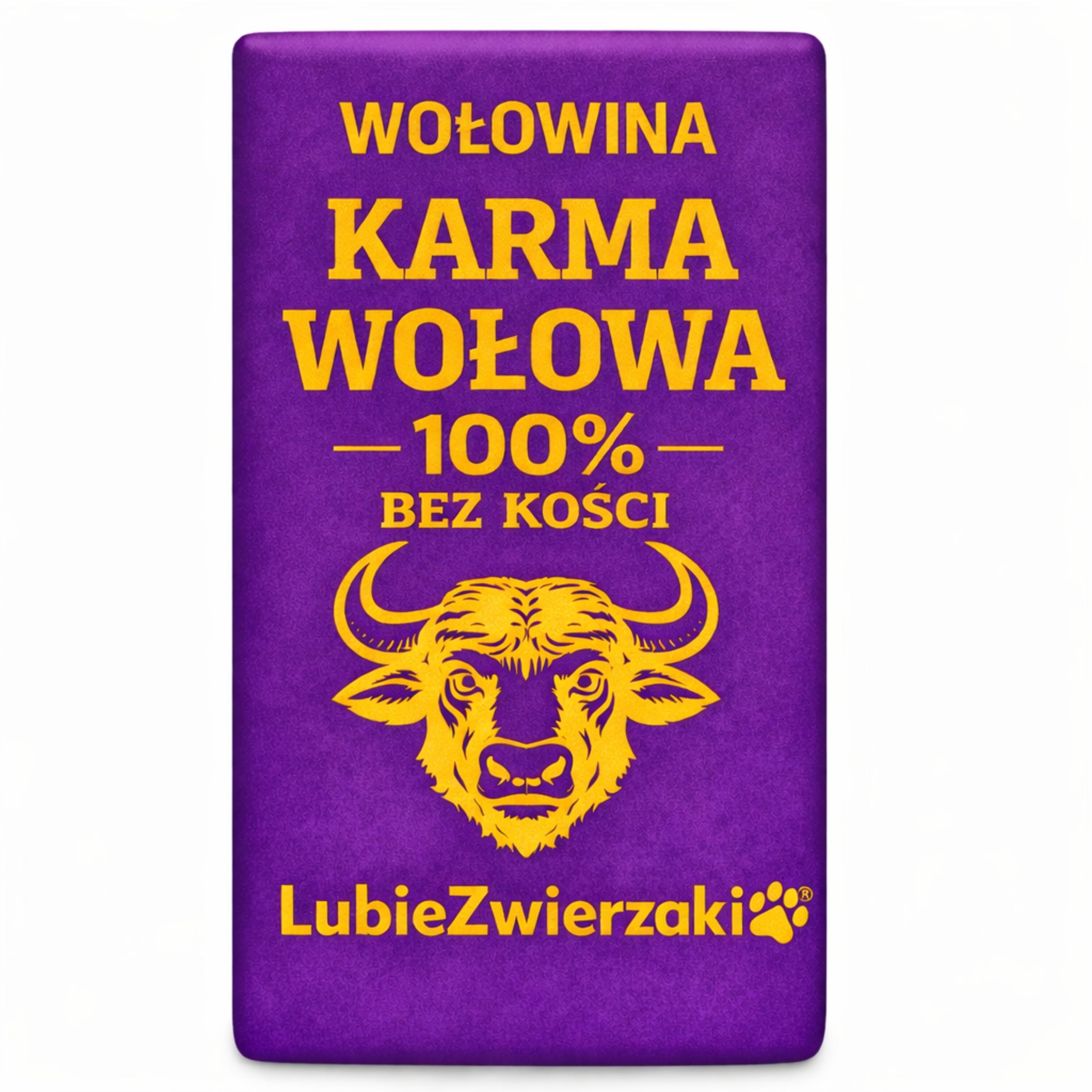 DOG FOOD 10KG FROZEN MEAT 100% BEEF DOG BARF BONELESS CUBES Brand LubieZwierzaki