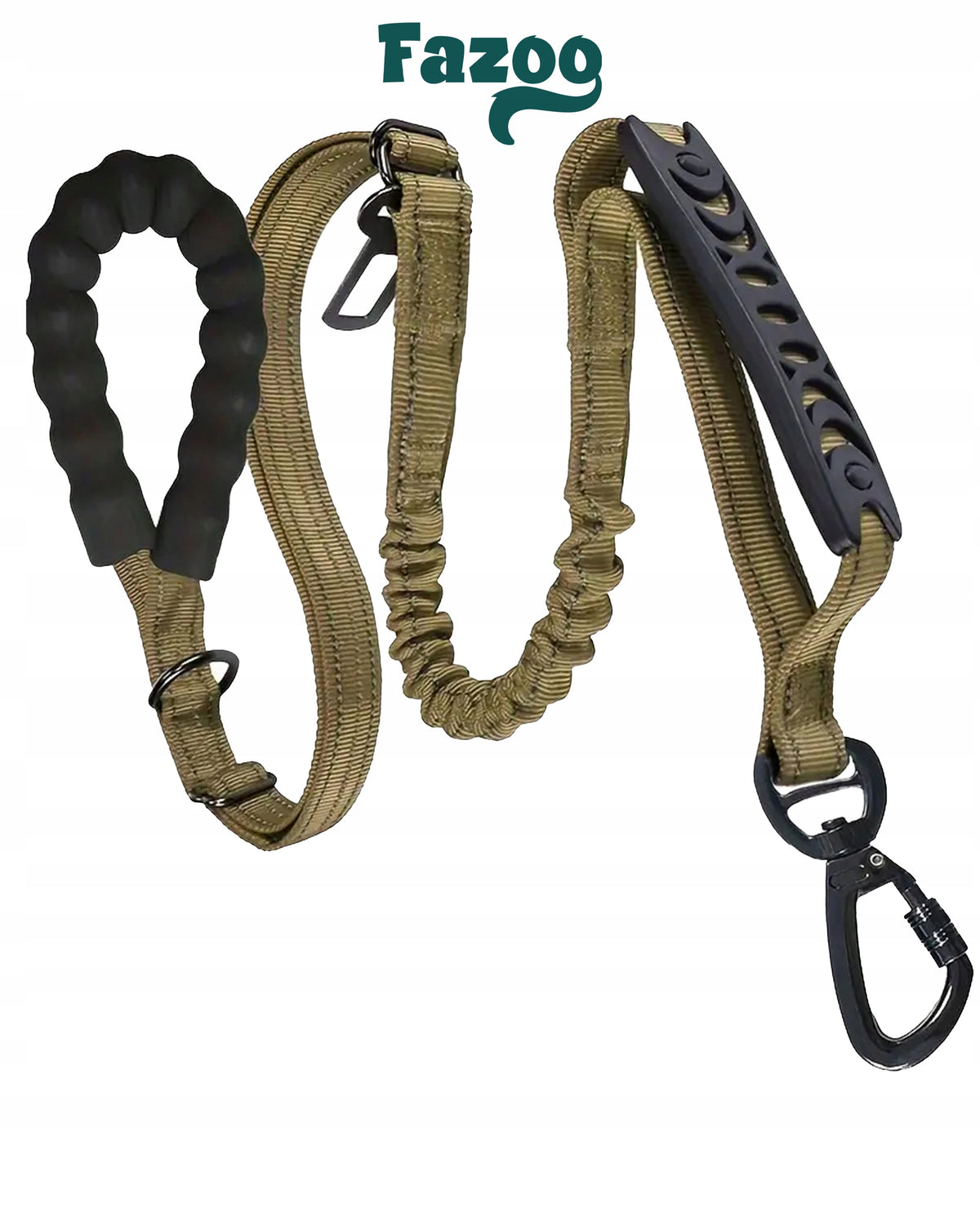 DOG LANYARD Bungee Car Belt Elastic Green with Shock Absorber 2m Packaging status original