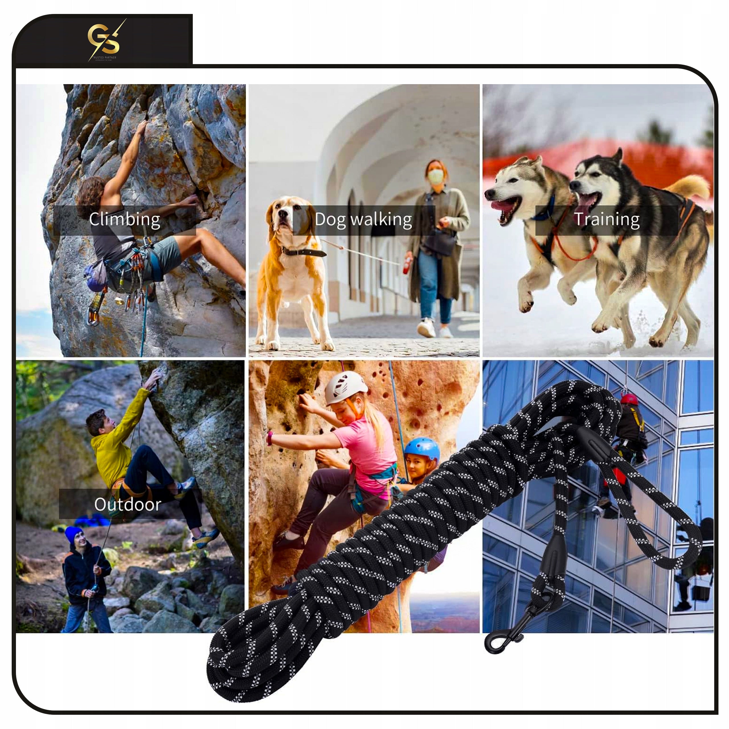 DOG LEASH 10m LONG STRONG ROPE TRAINING ROPE THICK DURABLE COLORS Manufacturer code Smycz dla Psa 10 metrów do tresury Gruba