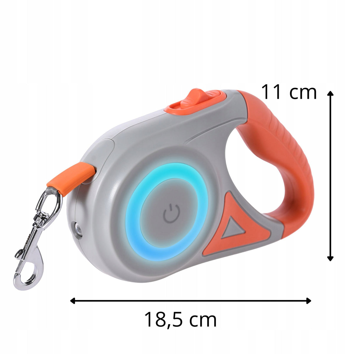 DOG LEASH AUTOMATIC TAPE STRONG 5M LOCK LED FLASHLIGHT ADJUSTABLE AFTER Packaging status original
