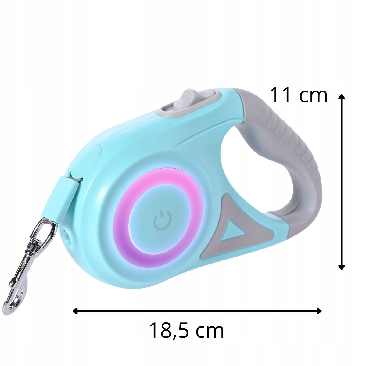 DOG LEASH AUTOMATIC TAPE STRONG 5M LOCK LED FLASHLIGHT ADJUSTABLE MI Packaging status original