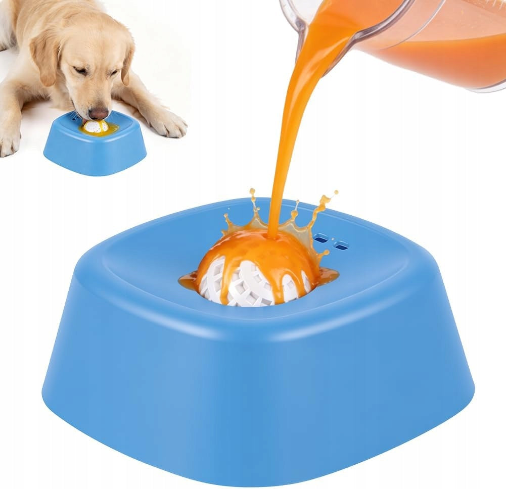 DOG LICKING FOOD SLOWING BOWL LOLLIPOP FOR ROTATING STRESS