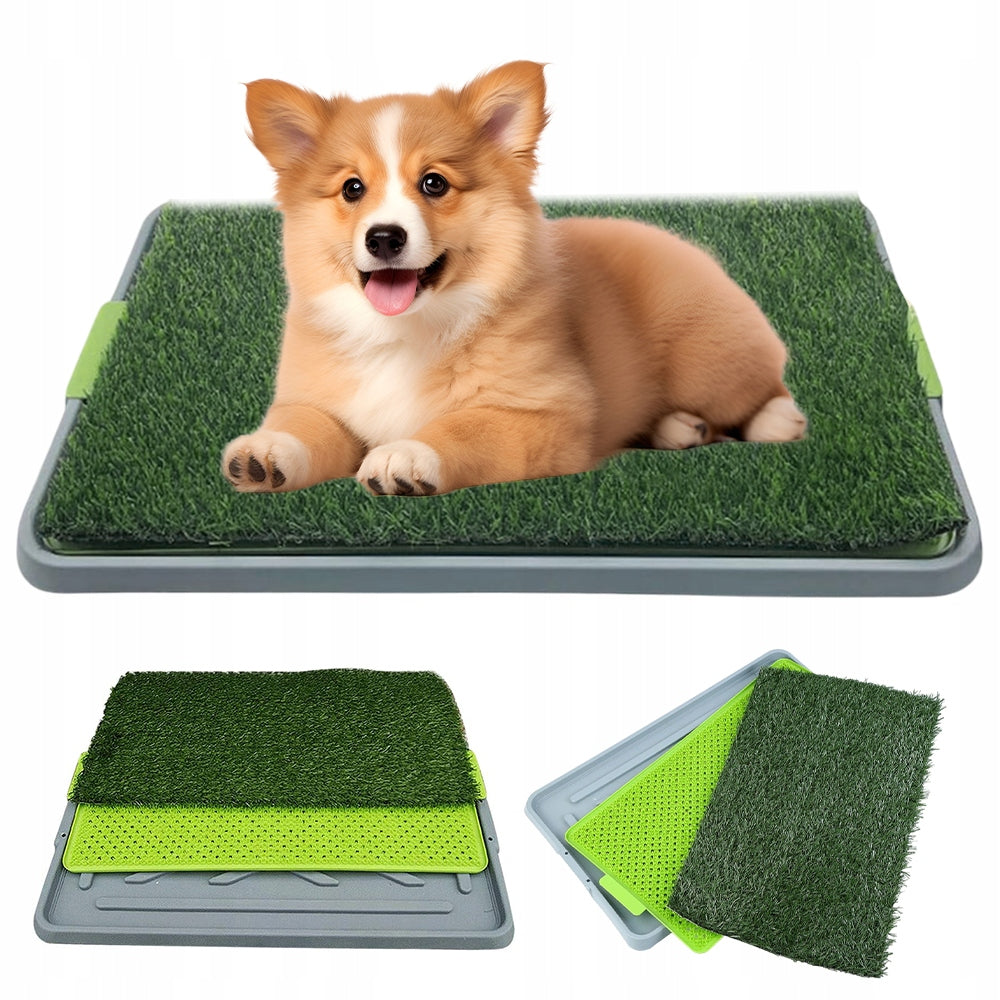 DOG LITTER BOX FOR PEEING ARTIFICIAL GRASS HOME TRAINING URINE TANK Kind absorbent pads and mats