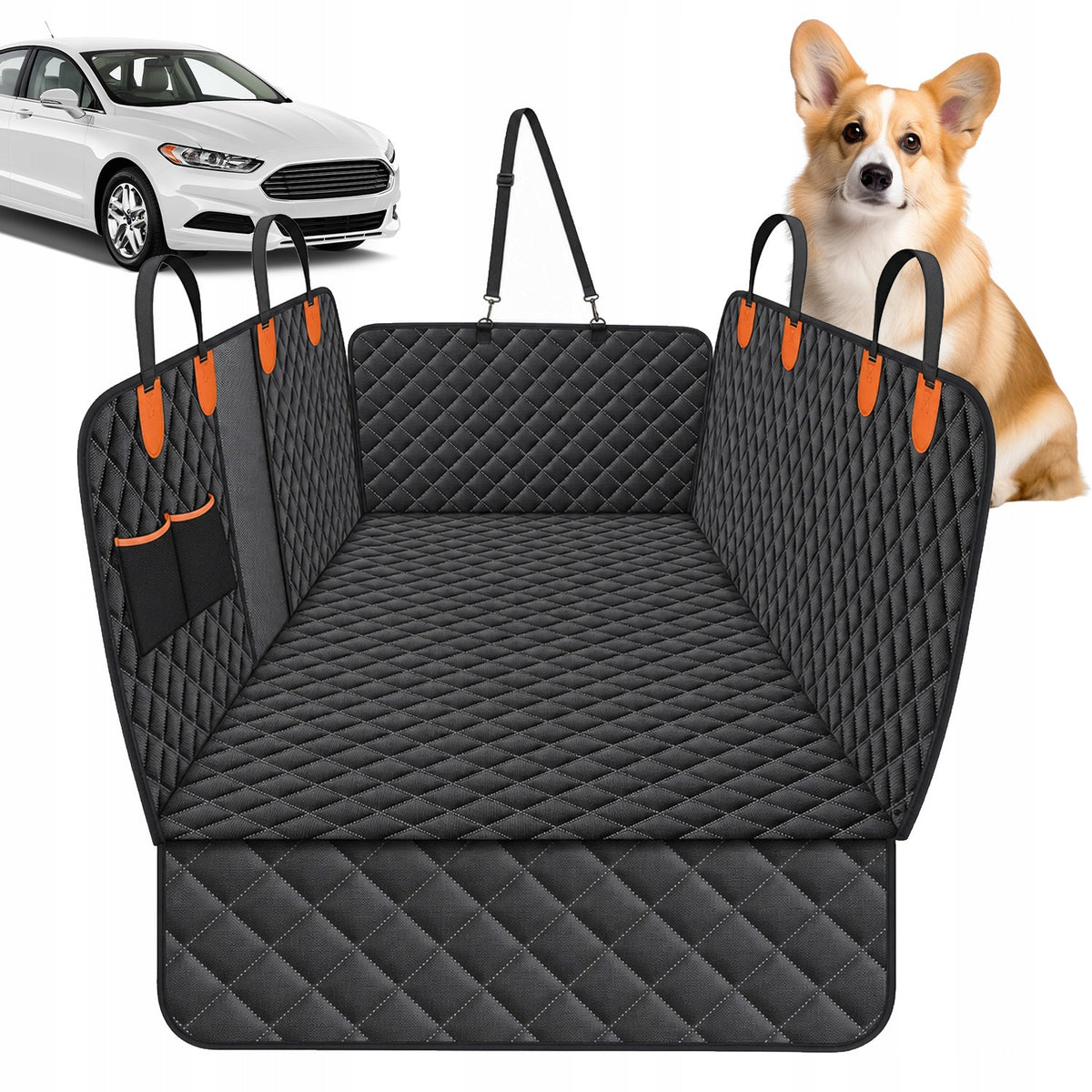 DOG MAT FOR CAR COVER EASY TO CLEAN WITH MESH Packaging status original