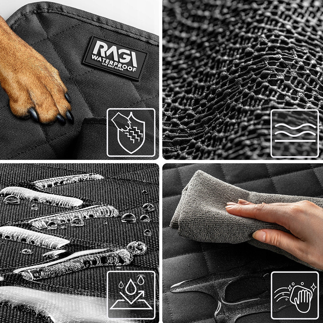DOG MAT FOR CAR WATERPROOF UNIVERSAL CAR SEAT COVER Manufacturer code Narzuta dla psa do samochodu na zagłówki