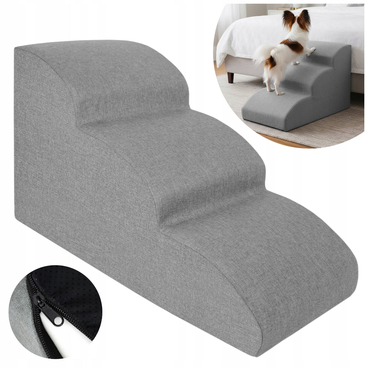 DOG STAIRS FOR CLIMBING PLATFORM 3 DEGREES 40 CM MILD STABLE RAMP