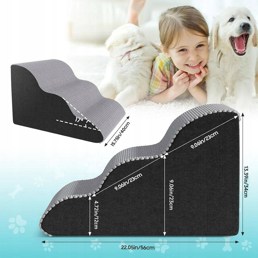 DOG STAIRS FOR CLIMBING PLATFORM LIGHT AND FOLDING TO THE CAR 56X40X34CM Manufacturer code 676786786