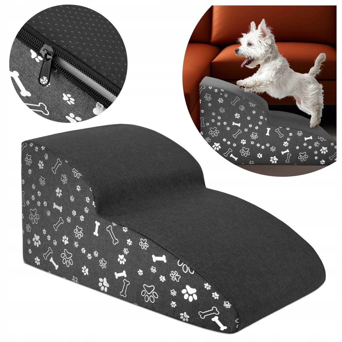 DOG STAIRS FOR CLIMBING THE PLATFORM 2 DEGREES 30 CM MILD STABLE RAMP