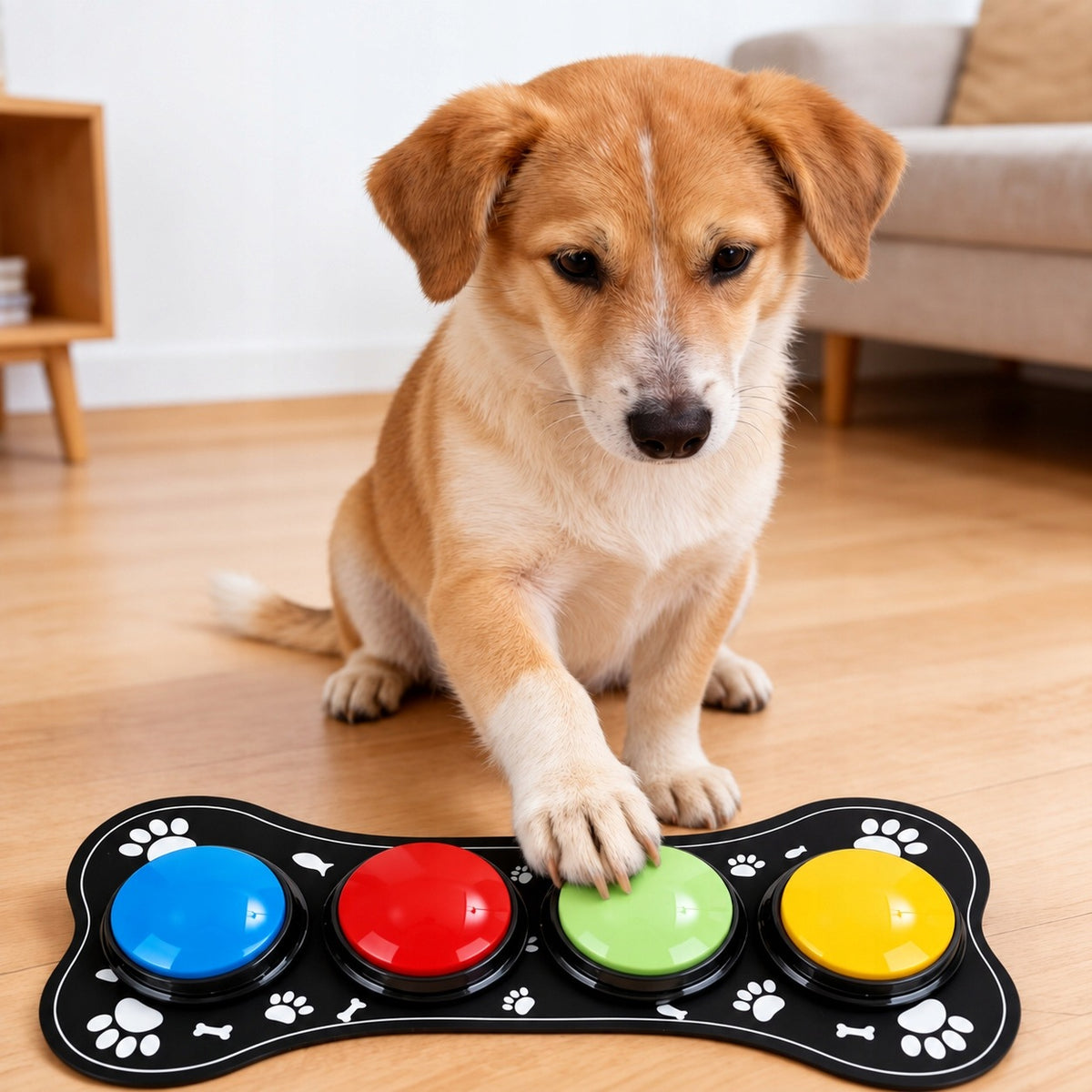 DOG TRAINING BUTTONS SOUND WITH STICKERS SOUND RECORDING Manufacturer code M-258