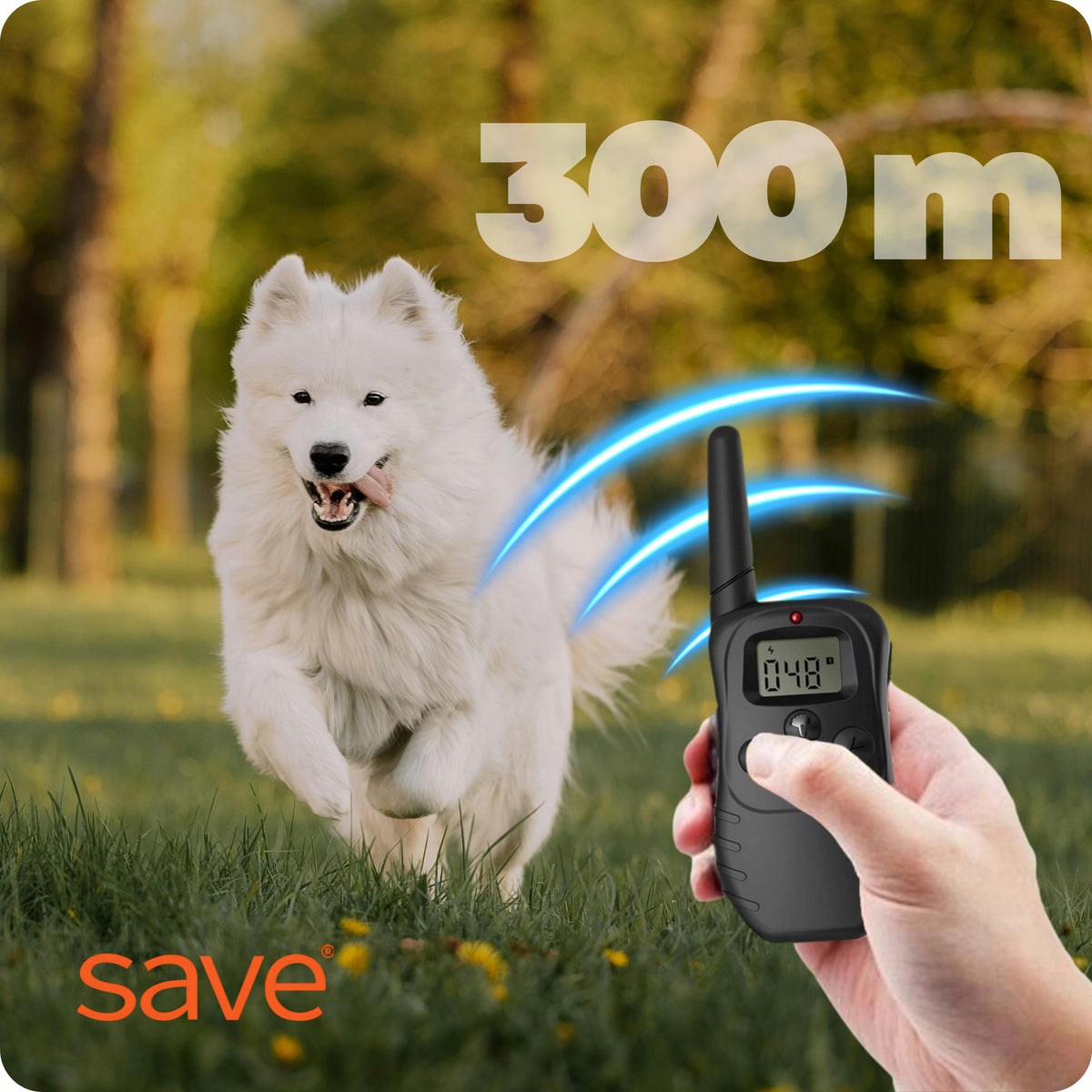 DOG TRAINING COLLAR ELECTRIC RANGE 300M TRAINER FOR DOGS Manufacturer code 998d-1