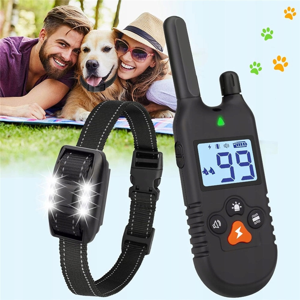 DOG TRAINING COLLAR WITH REMOTE CONTROL WATERPROOF AND BUILT-IN LIGHT Brand no brand