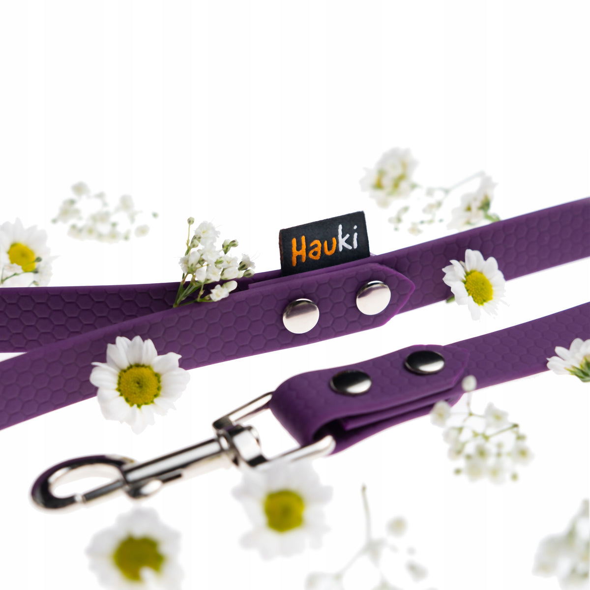 DOG TRAINING CORD 5M. CLASSIC DOG LEASH. PURPLE. HEXA PATTERN Manufacturer code Linka treningowa dla psa 5m