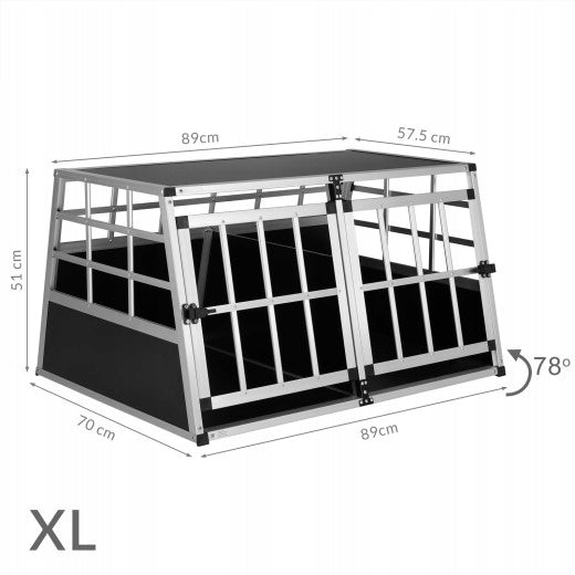 DOG TRANSPORTER DOUBLE CAGE 89x70x51cm Manufacturer code 108168
