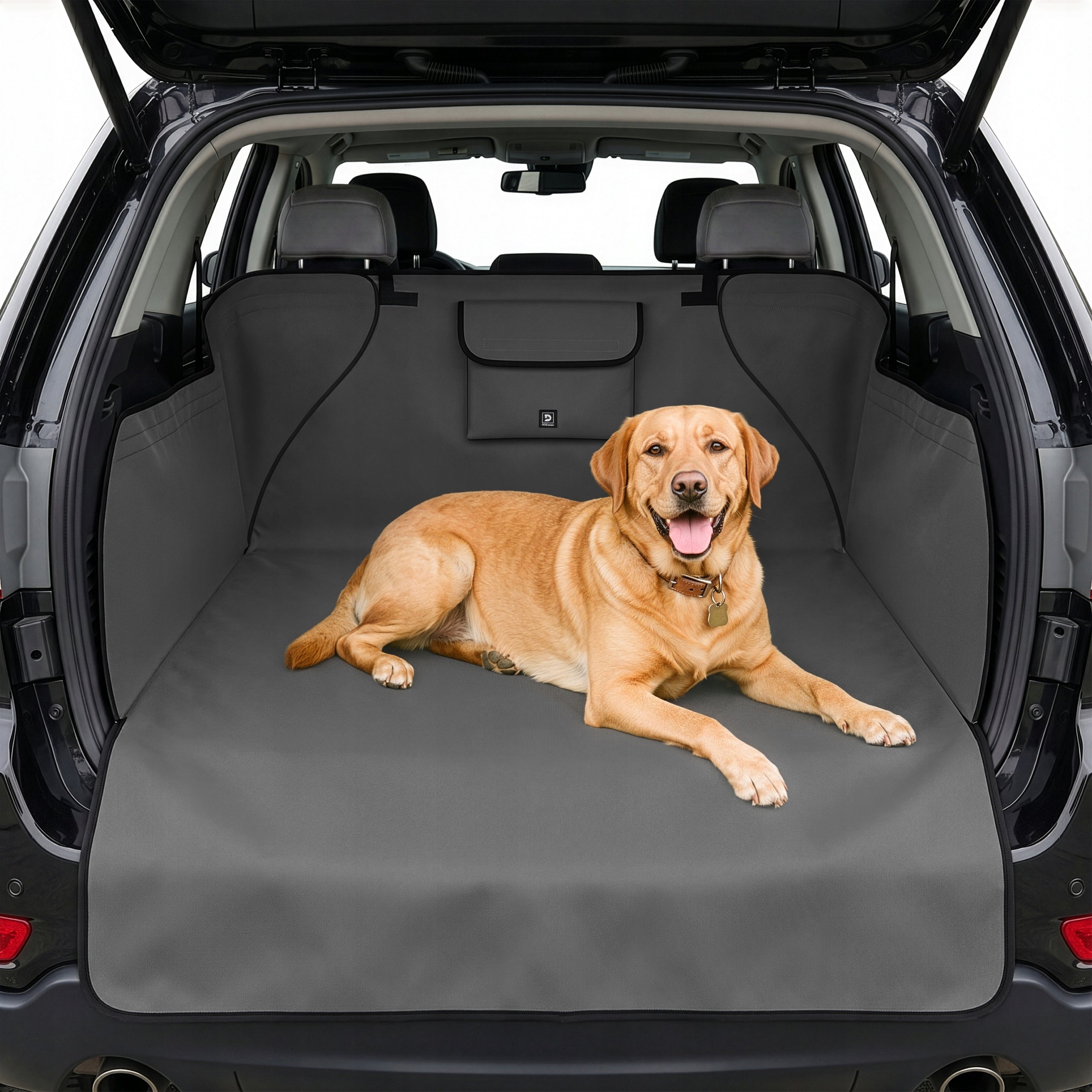 DOG TRUNK MAT THICK CAR COVER PREMIUM GREY Packaging status original