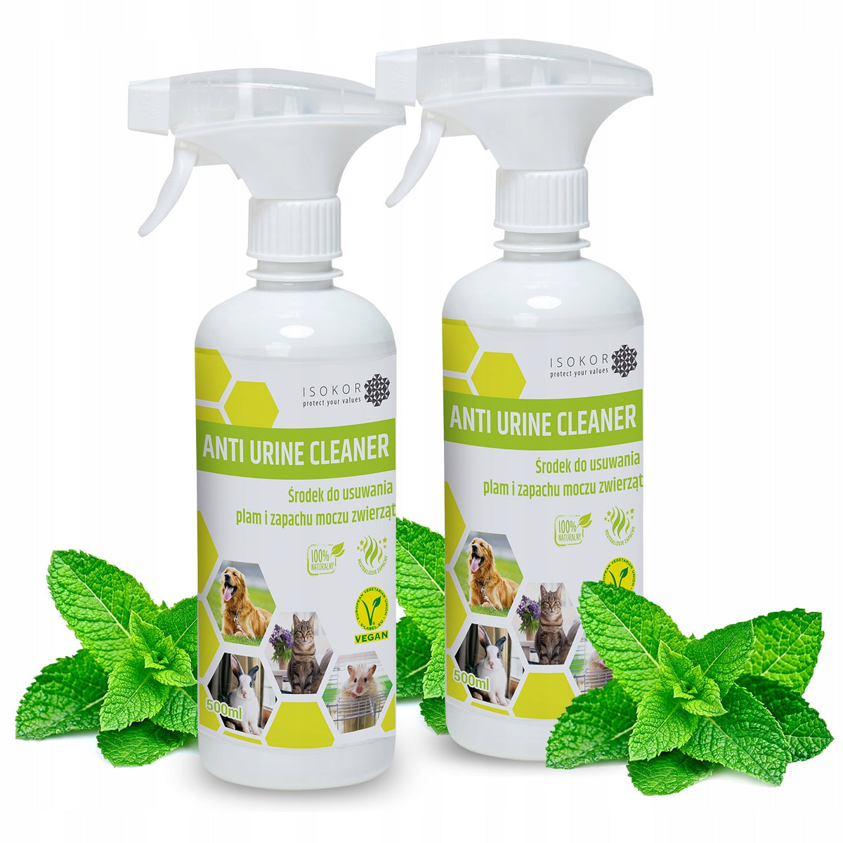 DOG URINE ODOR ABSORBER NEUTRALIZER 2x 500ml ISOKOR REMOVES ODOR