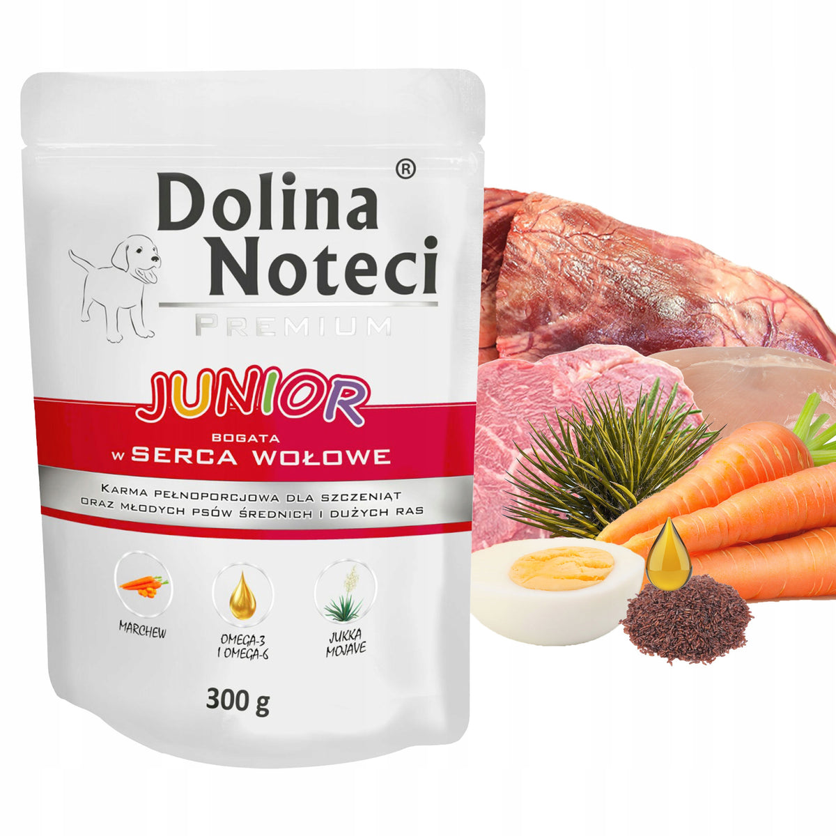 DOLINA NOTECI JUNIOR Wet food mix flavor 12 x 300g Packaging status original