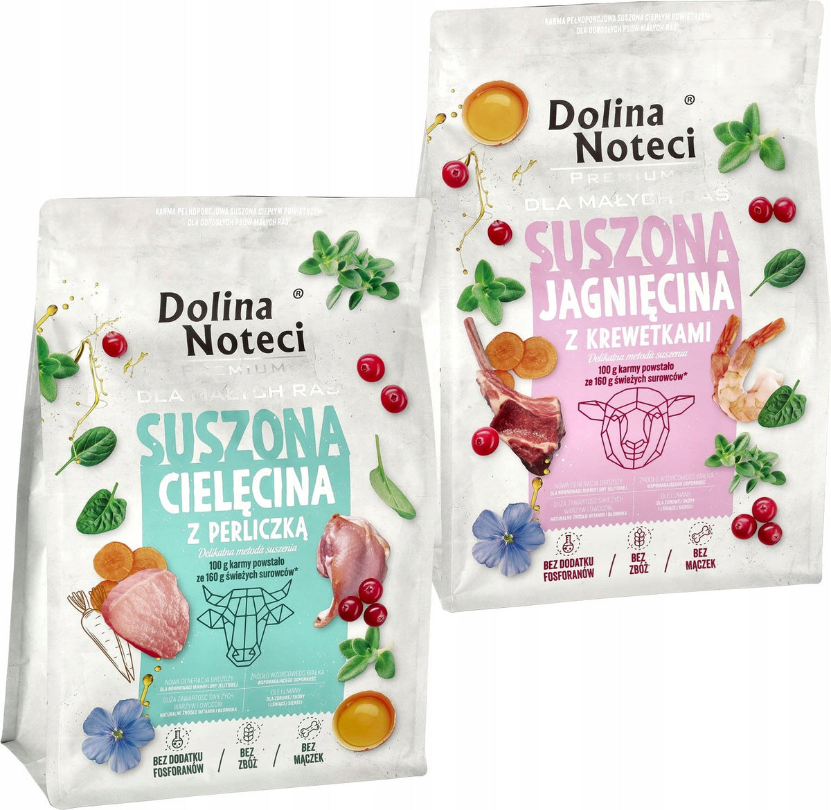 DOLINA NOTECI Premium Small Breeds DRIED Lamb Shrimp 3kg Packaging status original