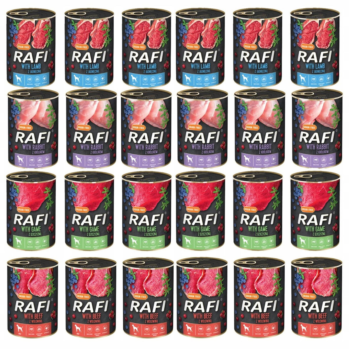 DOLINA NOTECI RAFI DOG FOOD CLASSICS MEAT 24x400g