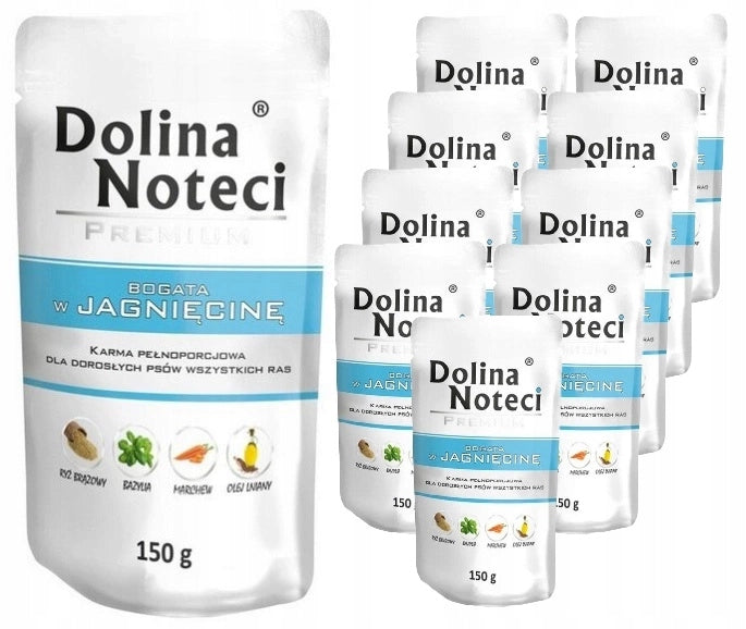 DOLINA NOTECI SACHET DOG LAMB 10X 150G
