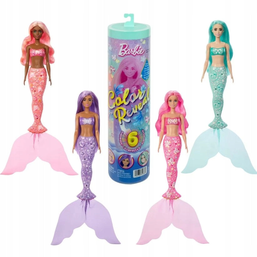 DOLL BARBIE COLORFUL SURPRISE MERMAID Color Reveal series jewels Packaging status original