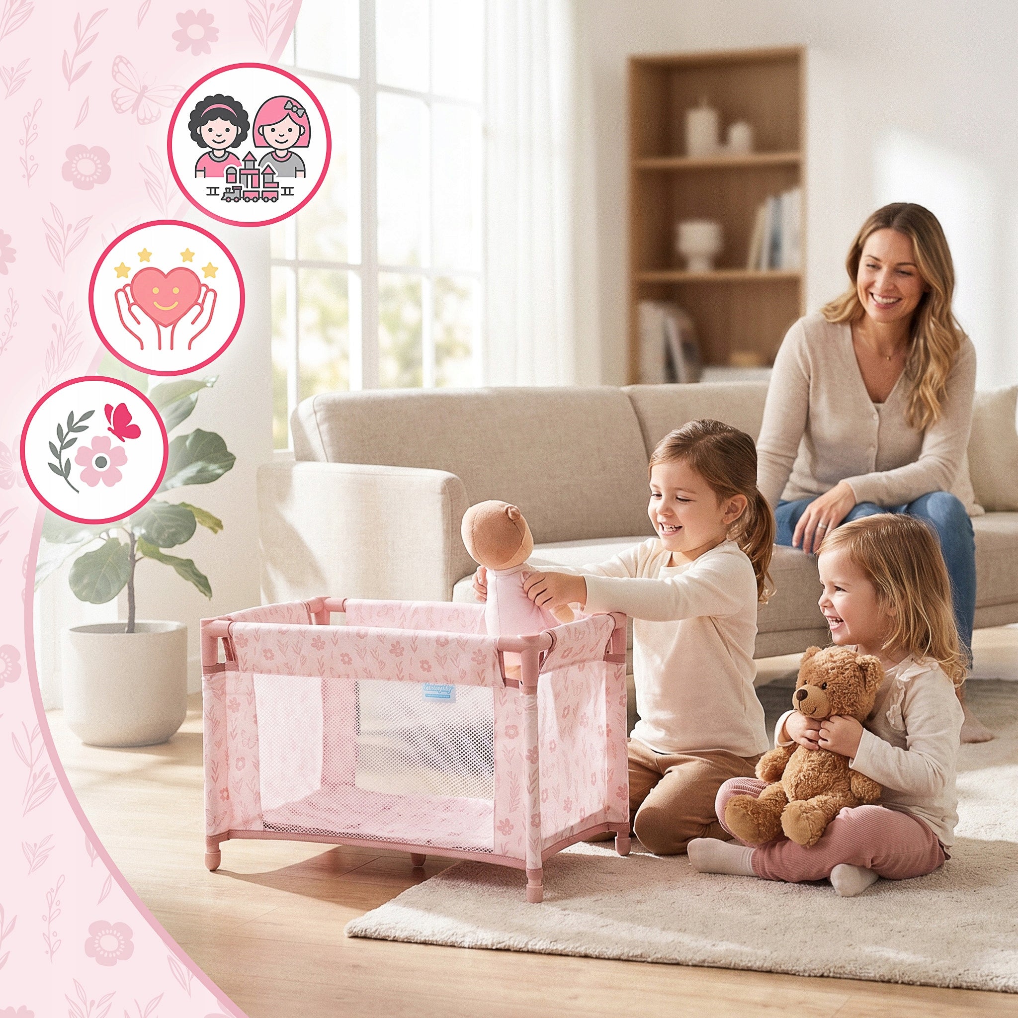 DOLL BED TOURIST PLAYPEN ACCESSORIES BAG BEDDING KINDERPLAY Manufacturer code KP0400A