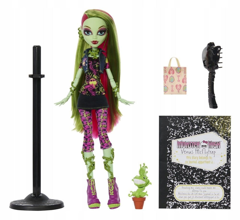 DOLL MONSTER HIGH REPRODUCTION Venus McFlytrap daughter of the Plant Monster Manufacturer code JHK58