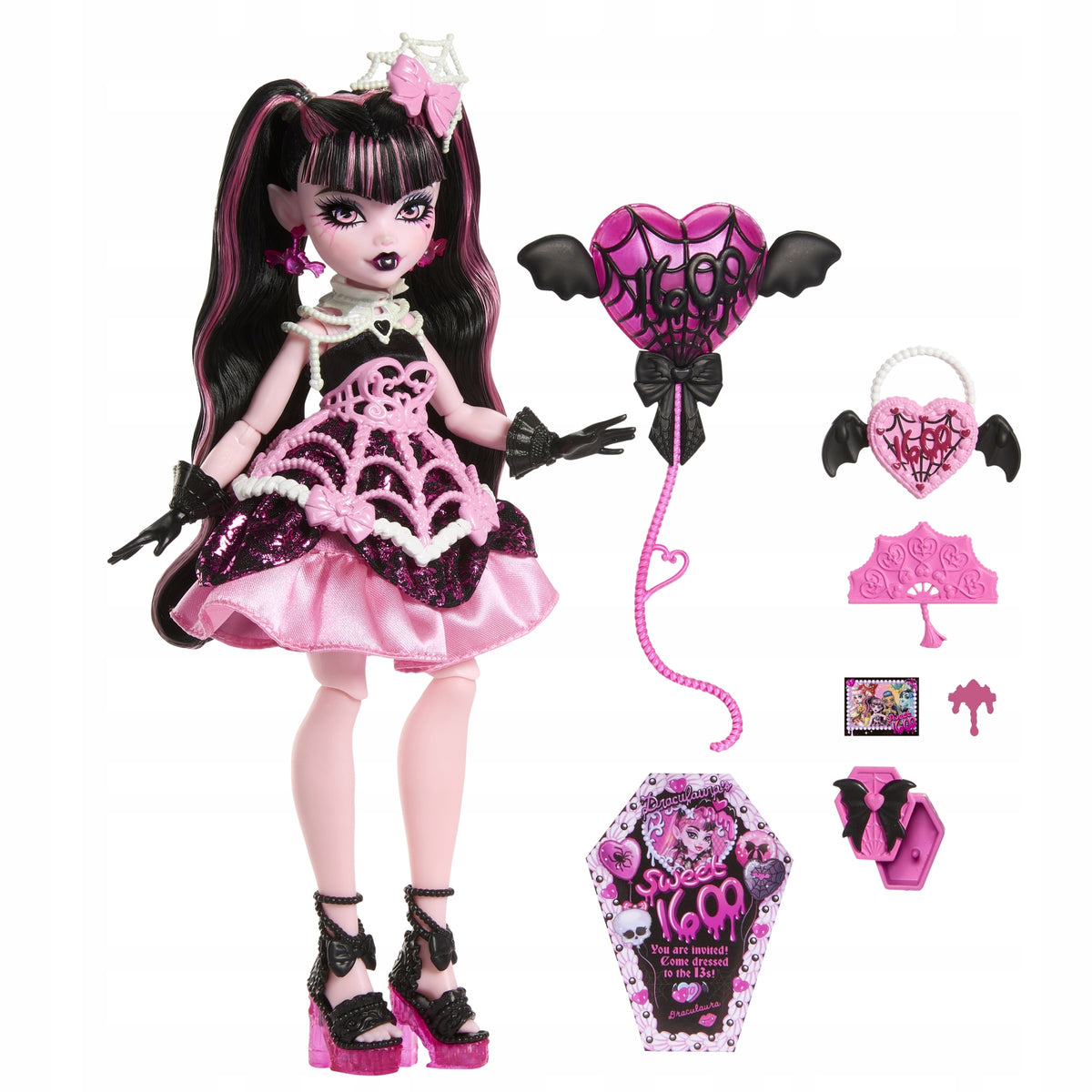 DOLL MONSTER HIGH SCARYSWEET BIRTHDAY Draculaura Manufacturer code JBG74