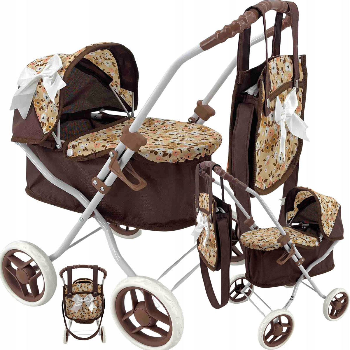DOLL STROLLER DEEP GONDOLA + BAG