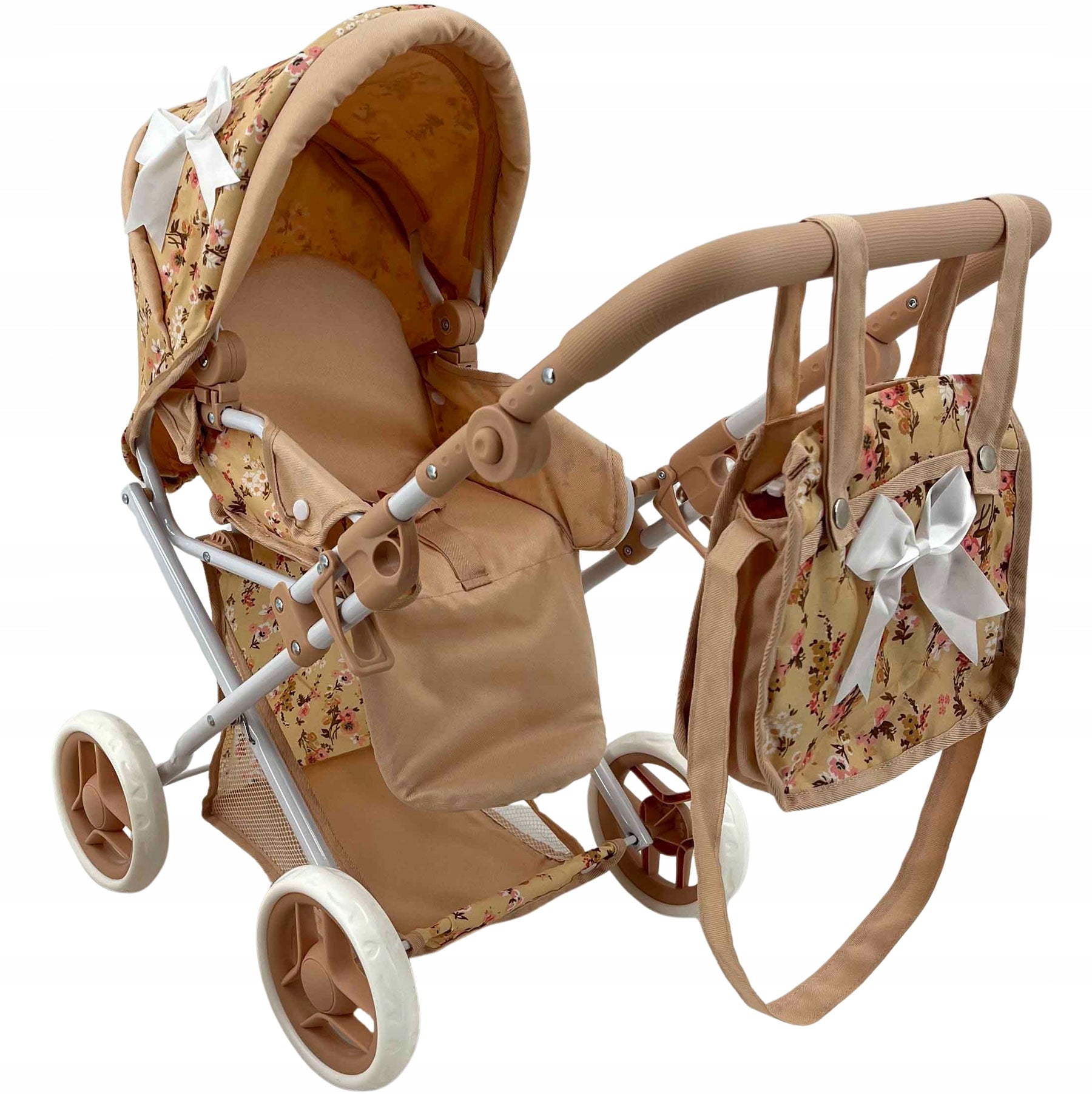 DOLL STROLLER DEEP STROLLER GONDOLA 3in1 MarioToys BAG BEDDING Brand MarioToys
