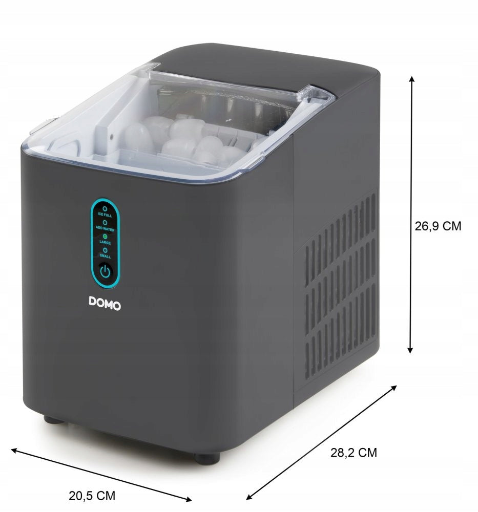 DOMO DO1132IB Ice maker 12kg/24h, 1L , 2 cube sizes Manufacturer code DO1132IB