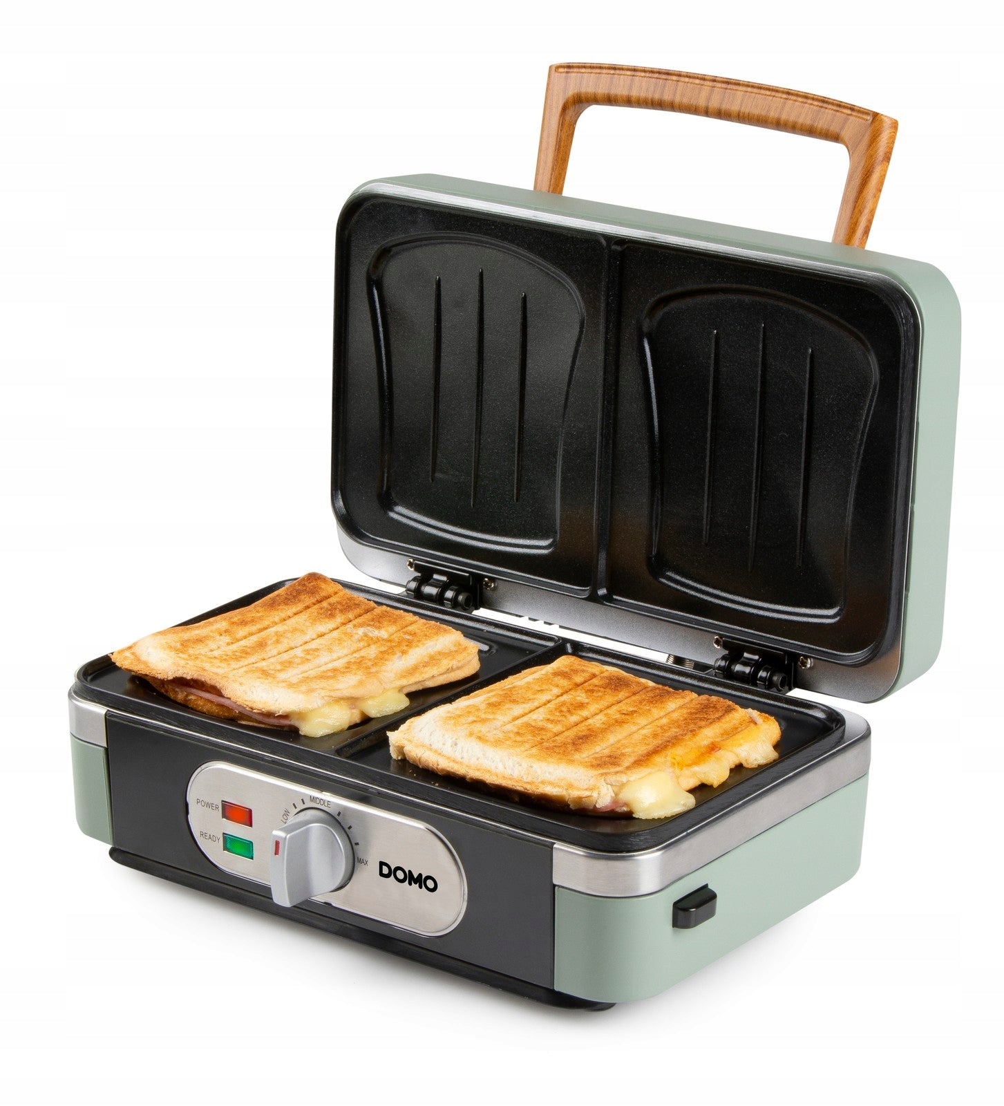 DOMO DO9276C Sendvičovač - Gril - Vaflovač - 3v1 - zelený Brand Domo